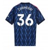 Arsenal Martin Zubimendi #36 Borta Kläder 2025-26 Kortärmad
